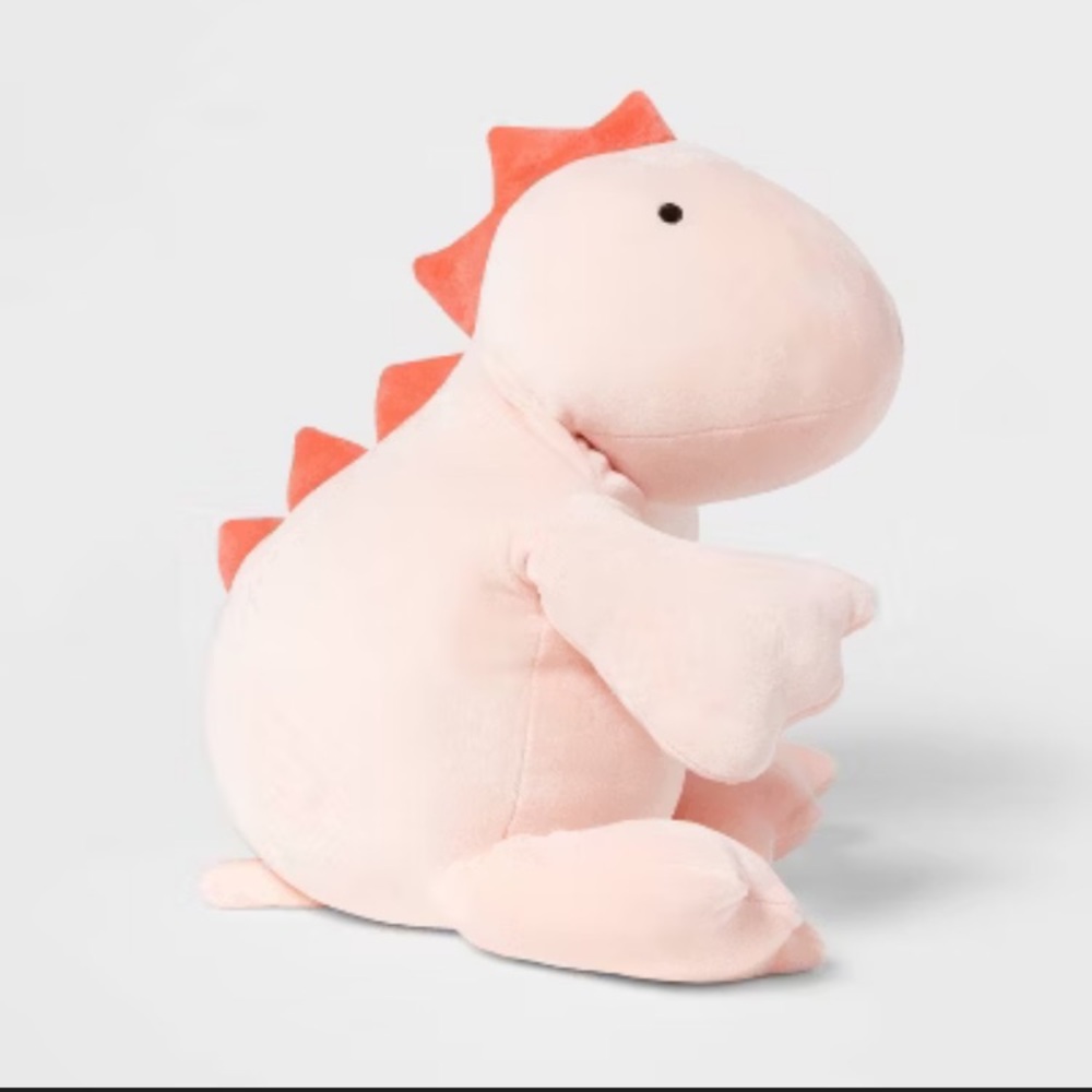 Like new Pillowfort weighted plush pink dinosaur